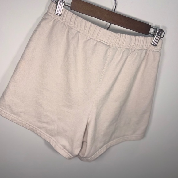 adidas Cream High-Rise Elastic Waist Women Athletic/Lounge Shorts Size Small - Picture 6 of 16